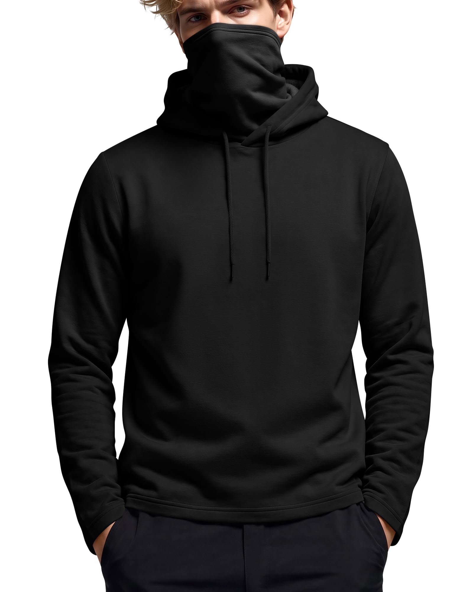 Men's Fleece Hoodies with Mask