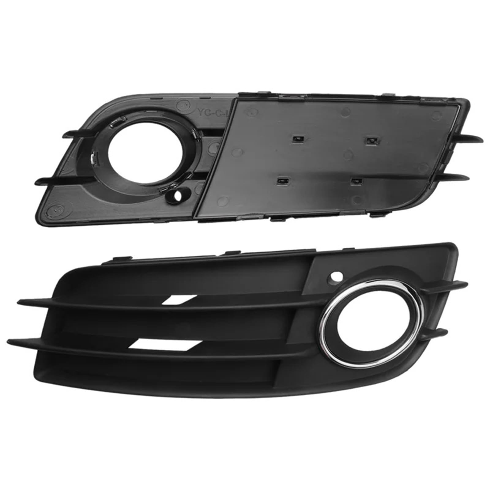 1 paio di griglia di copertura della griglia della luce fendinebbia del paraurti anteriore compatibile con Audi A4 S-LINE S4 2008-2012 8K0807681C 8K0807682C