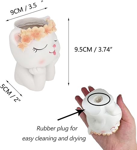 Miniatura 8 de MIAO YUAN Soporte creativo de dibujos animados para bolígrafo de panda para almacenamiento de papelería, soporte de escritorio para brochas de