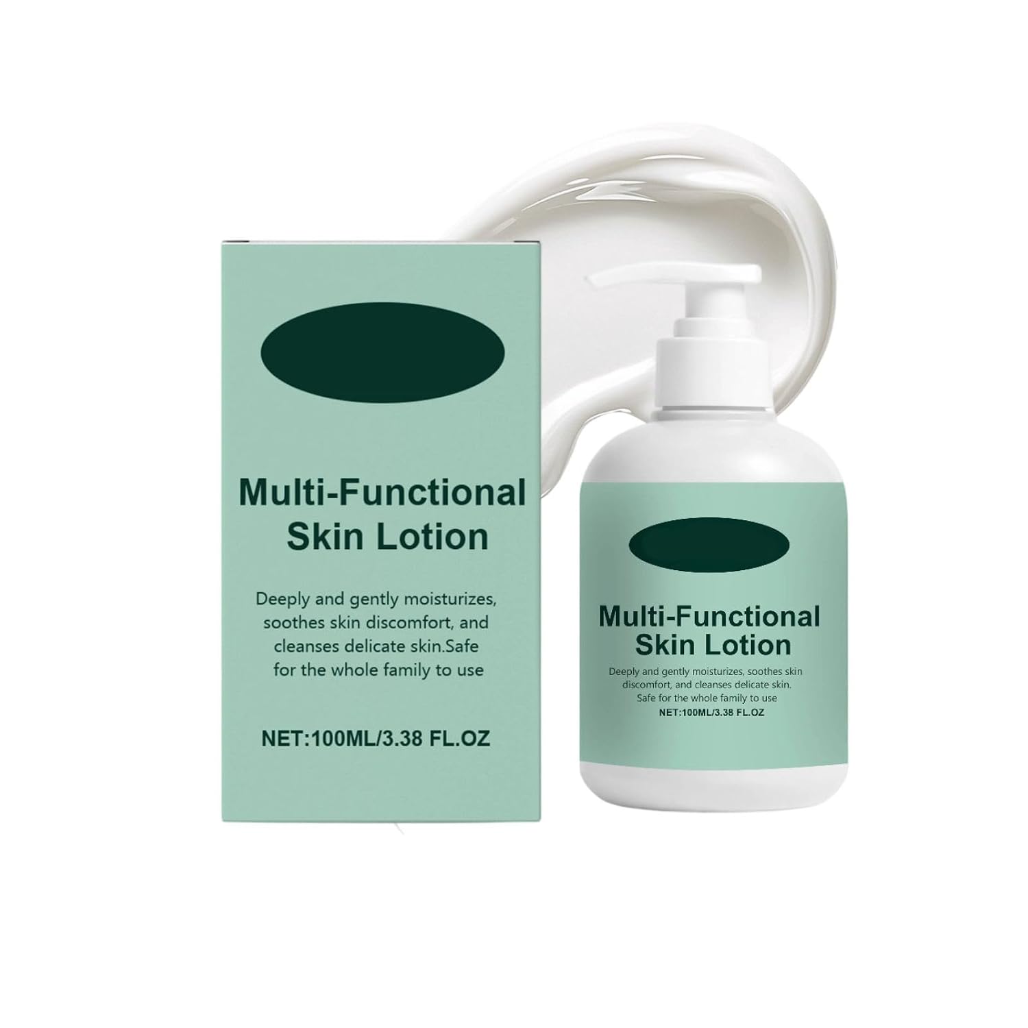 Moisturizing Body Lotion for Dry Skin, Organic Body Lotion with Hyaluronic Acid & Jojoba Oil, Natural Body Cream for Women & Men, Deep Nourishment & Non Greasy, 3.38 Fl Oz (1PC)