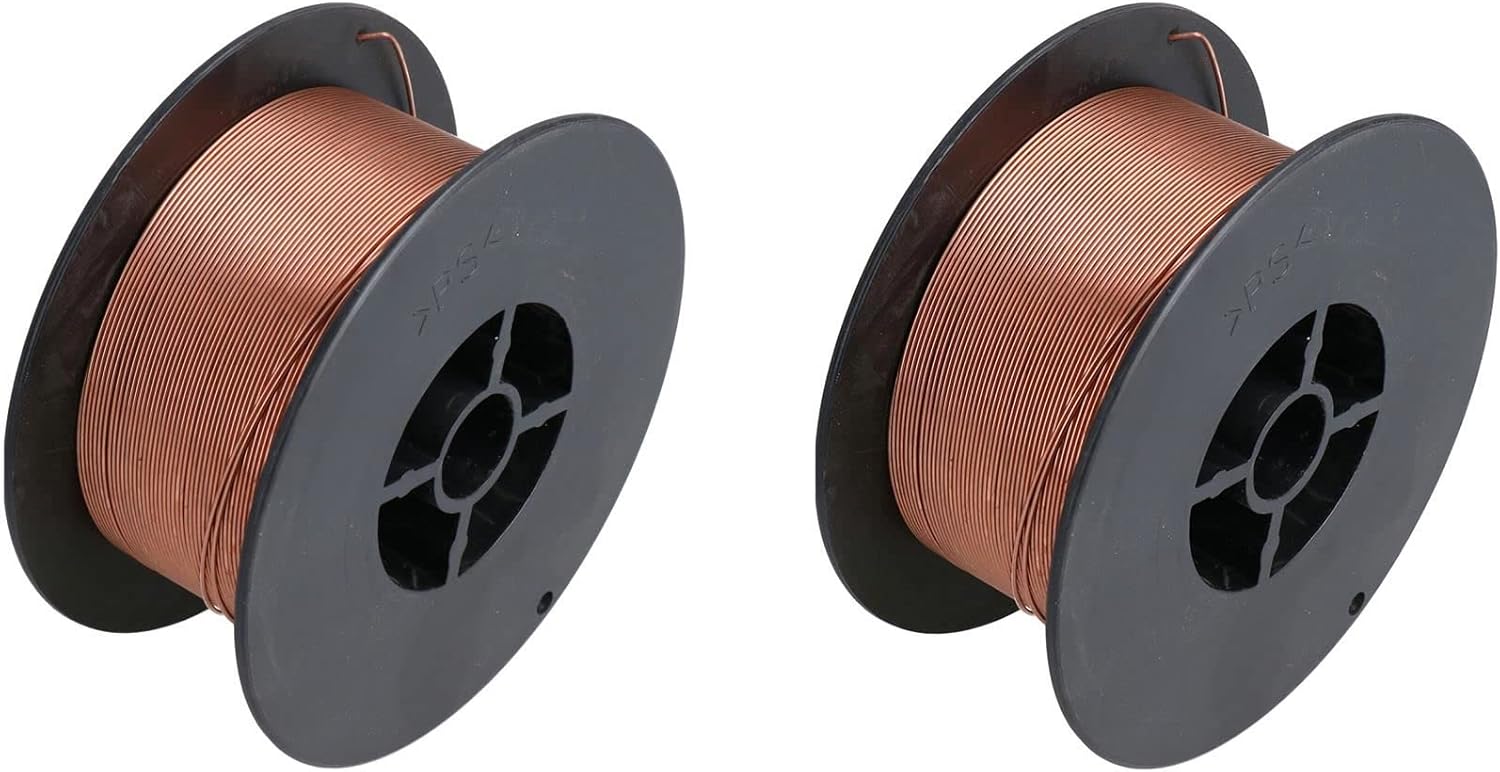 0.8mm Mild Steel Mig Welder Welding Wire Spool Gas Argon CO2 1.0kg Reel 2pk