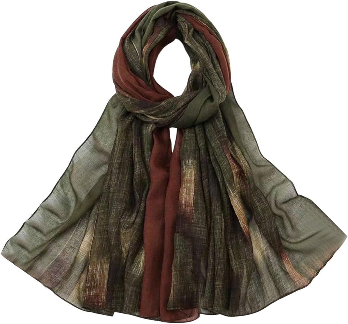 WDIRARA Women's Vintage Shawl Wraps Lightweight Soft Scarf Scarves
