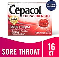Vista 2 de Cepacol Pastillas extra fuertes para aliviar el dolor de garganta y la tos, 16 unidades, sabor a cereza, entumecimiento máximo, acción rápida
