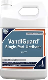 Rain Guard Water Sealers VG-7022 VandlGuard Single-Part Matte Finish Urethane Permanent Anti-Graffiti Non-sacrificial Barrier Coating for All Surfaces covers up to 200 Sq. Ft. 1 Gallon