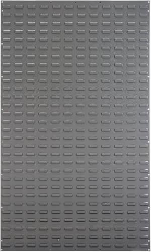Miniatura 28 de Akro-Mils 30118 Panel de acero con listones de almacenamiento de pared resistente para almacenamiento de garaje Sistema organizador colgante