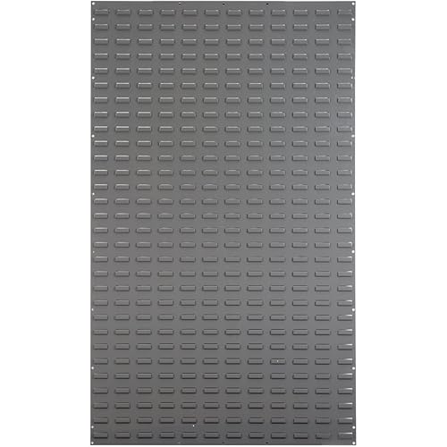 Akro-Mils 30161 Heavy Duty Wall Mount Garage Storage Steel Louvered Panel | Wall Storage Bin Hanging Organizer System for AkroBins, 36-Inch W x 61-Inch H, Grey, Single