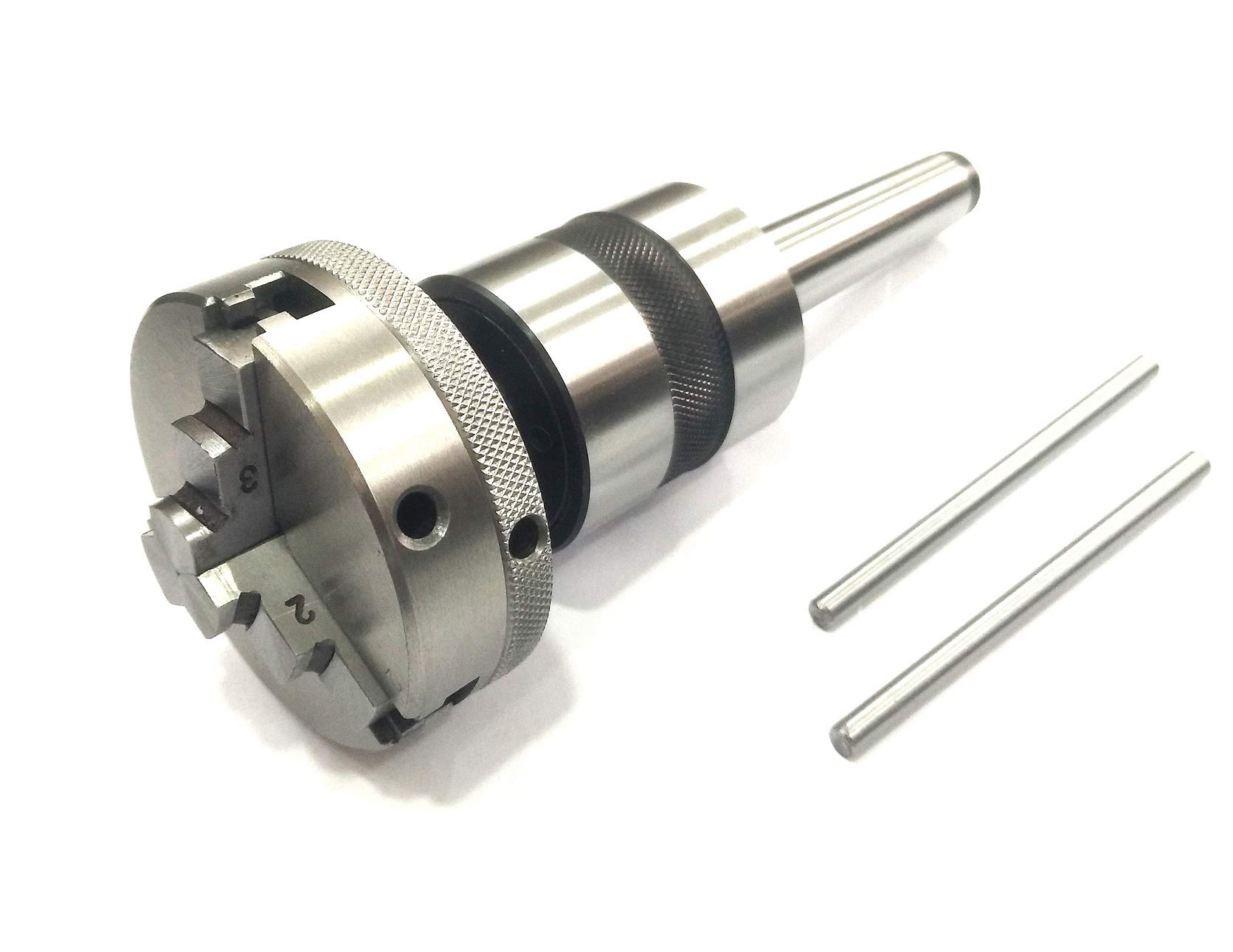 Revolving Centre MT3 Shank con mandrino a 3 griffe 65 mm montaggio per tornio da Contropunta