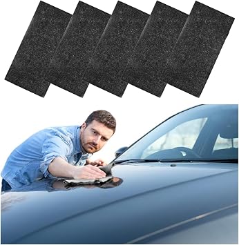 5PCS Nano Sparkle Cloth Car Scratch Remover, Multi-Purpose Magic Nanosparkle Wipe Cleaning Cloth to Remove Light Scratch, Auto Scratches Nano Fix Repair Tool, Universal for Vehicles
