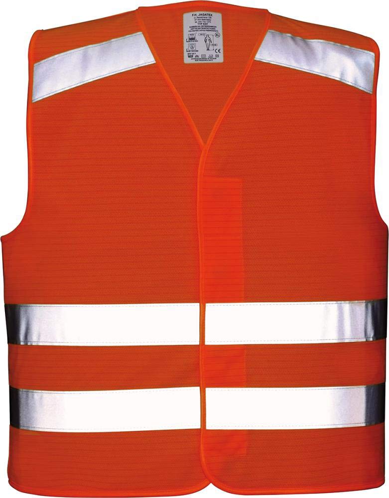 Gilet de haute visibilité pieds 100% Pol, Gr. L, w-oran.