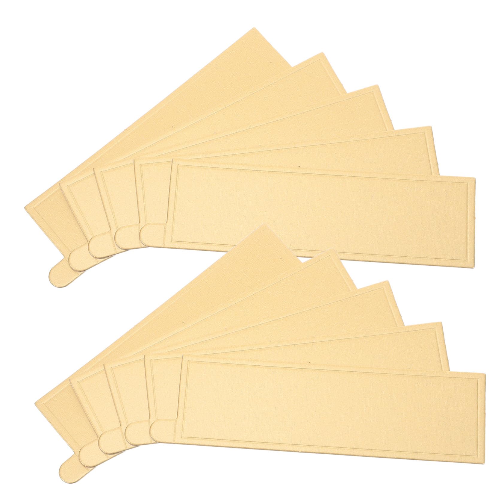 Plateaux mini-carton rectangulaires pour gâteau mousse et dessert de fête en carton doré