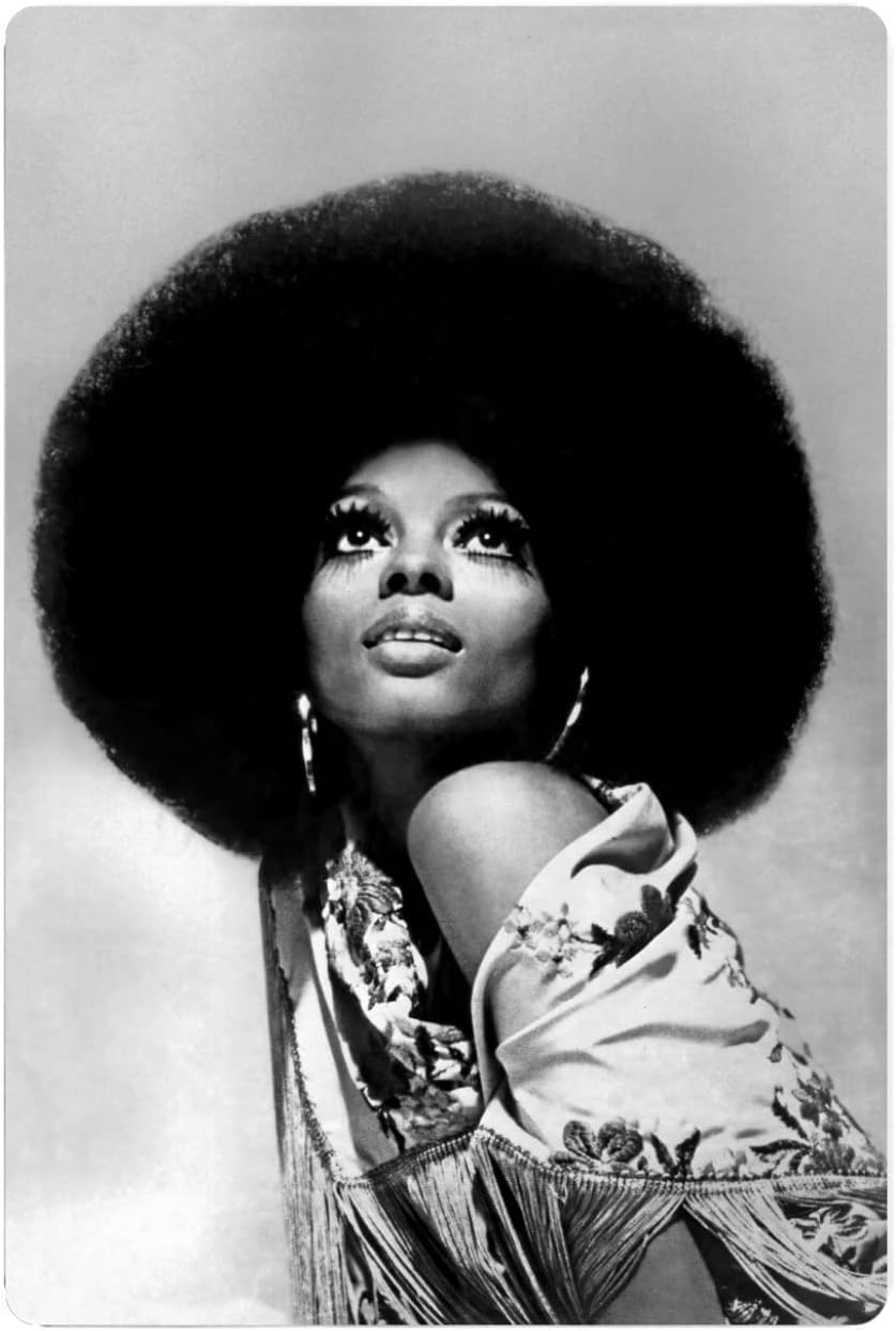 DIANA ROSS Metal Wall Tin Sign Man Cave Decor Retro Gift Vintage Decorations 8"x12"