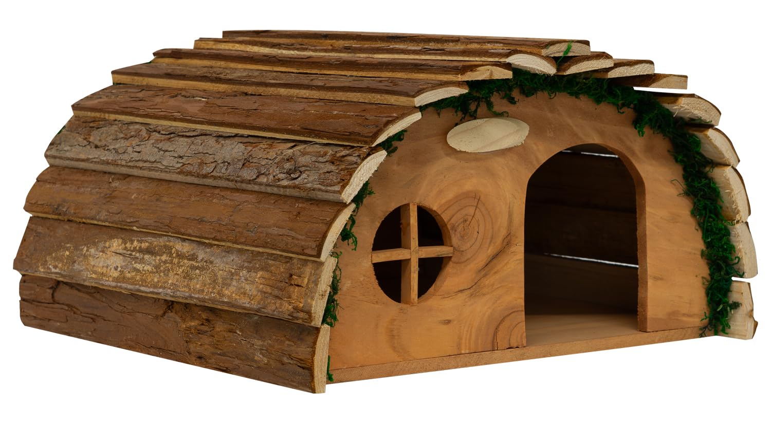 Woodside Wooden Hedgehog & Guinea Pig House, Outdoor Hibernation/Habitat Shelter, Predator Protection