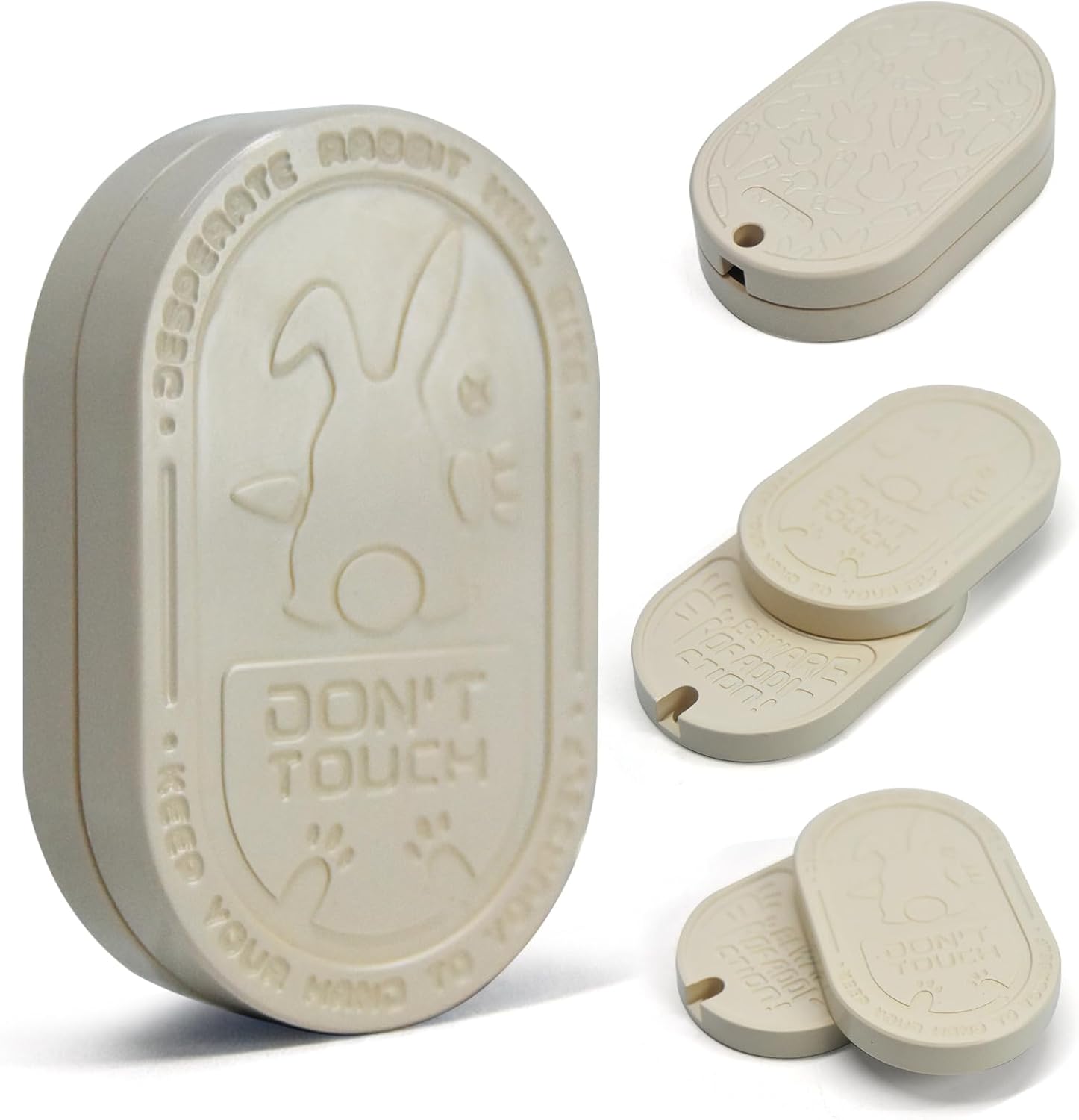 SKEDC Desperate Rabbit Fidget Slider, Stainless Steel EDC Fidget Toys Adults, with Mechanical Clicking Sound & Great Push Feeling, Best Gadget for Men (PEEK White)