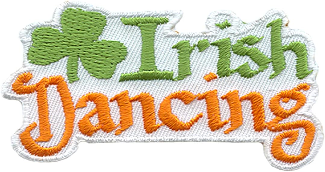12 Pieces 2" Activity Scouts Applique Fun Patches, Parties and Dances - Dance (Irish Dancing)