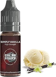 Simply Vanilla Flavouring - High Strength Food Flavoring - 230+ Flavours -10ml Bottle.