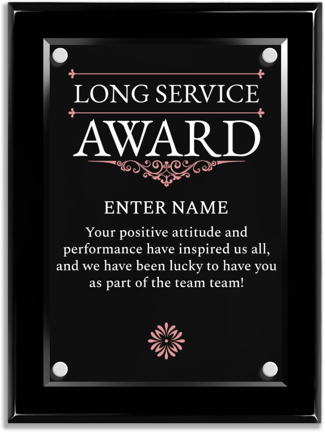 Amazon.com: Employee of the Month Custom Plaque - High-End Piano Finish ...