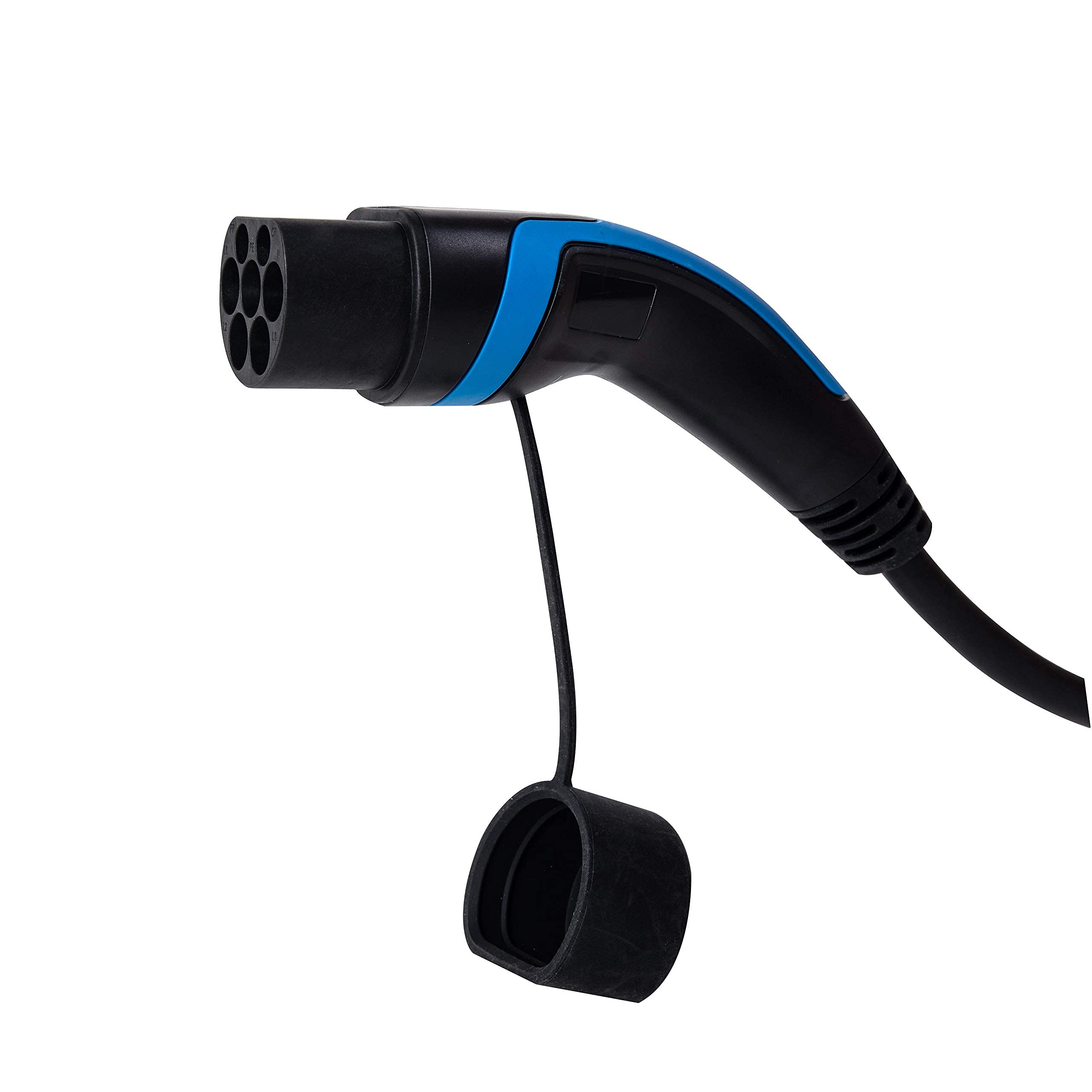 lighteu, DasVolt® EV/Cable de Carga para vehículos eléctricos e híbridos | Tipo 2 a Tipo 2 | 32 amperios (21,6 kW) / trifásico | Cable de Carga doméstico de 5m IP55