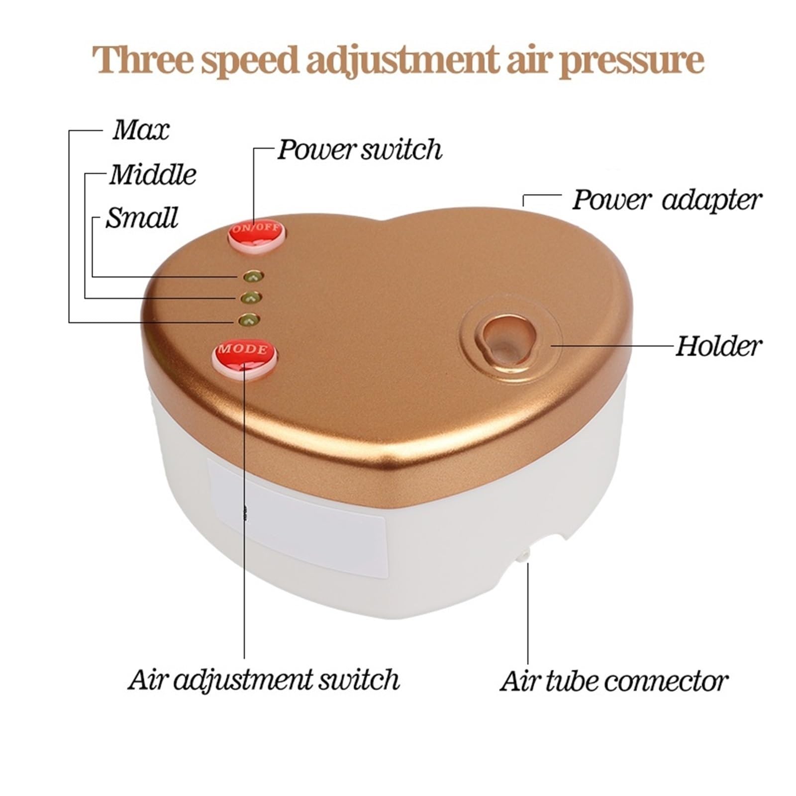 Compressore Pittura Spruzzatore Aerografo Make Up Art Body Cake Model Car Riempimento d'acqua Precisione Senza Sforzo Spruzzo Uniforme(0449-LW-A)