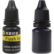 PANGBOER 10ml Refill for Photosensitive Seal Stamp Oil Stamping Machine Off Holiday Rubber Stamps