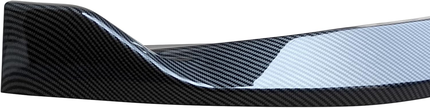 YOUNGERCAR Front Lip Fit for 2024 2025 2026 Hyundai Sonata SE SEL Standard Facelift Splitter Bumper Body Kit Carbon Fiber Style Front Bumper Lip Spoiler ABS 3PCS