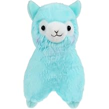 AngelGift Cuddly Plush Soft Baby Stuffed Animals Toy Llama Lamb Blue Alpaca Doll 7" Kids Plush Pillows Cushion Plush Doll for Graduation Valentines Day Birthday Xmas Christmas Wedding Presents Gift
