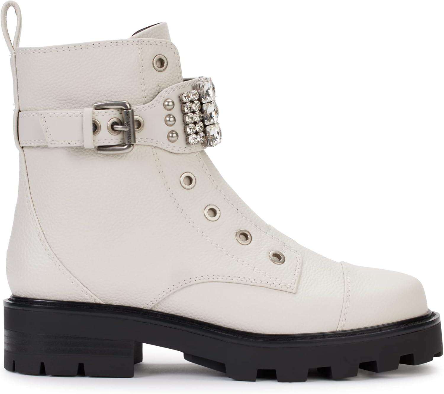 KARL LAGERFELD Women's Maeva Lug-Sole Combat Boots - Image 5