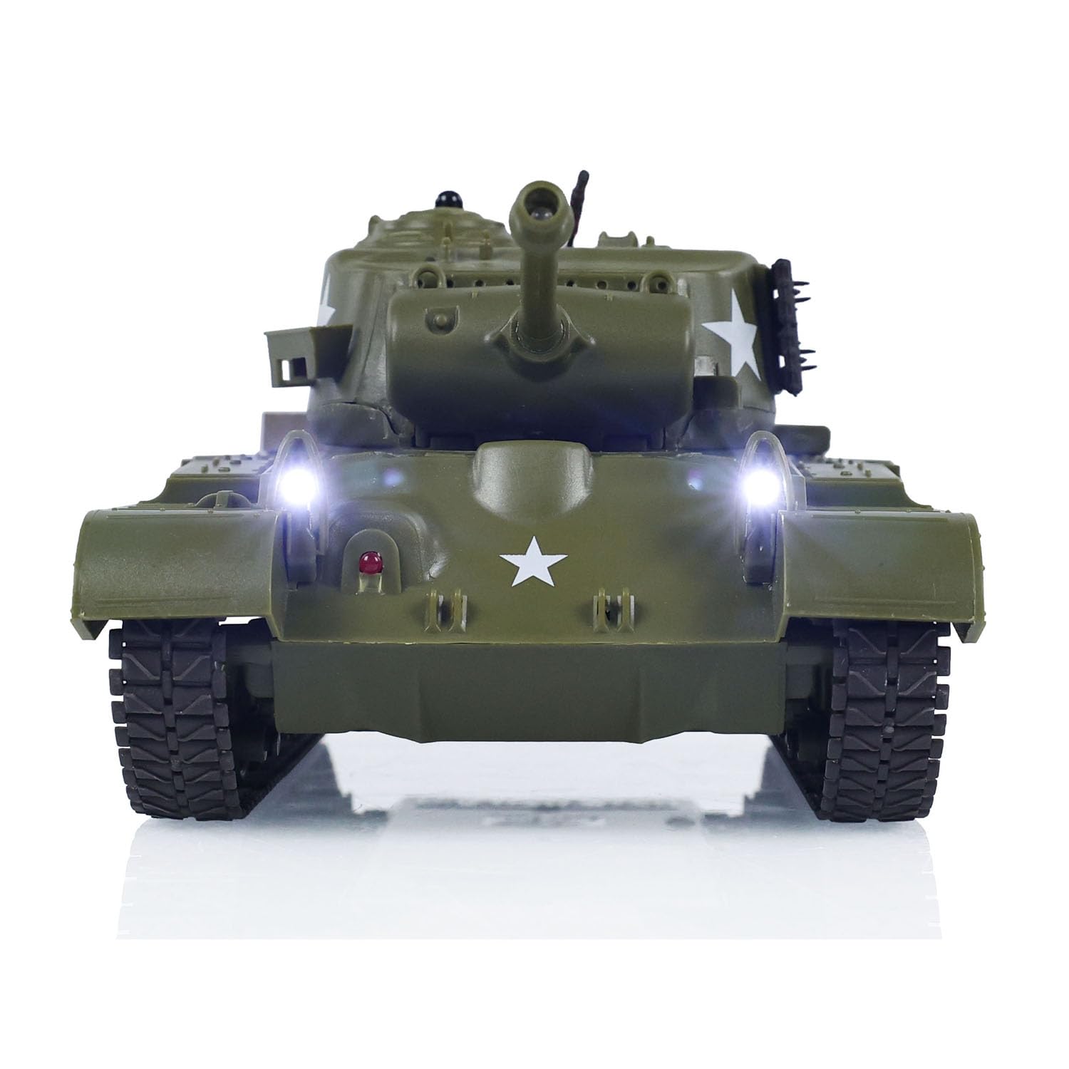 Henglong 1/30 RC Battle Tank Pershing M26 3841-02 2.4G RC Serbatoio Modello 360 Rotazione Infrarossi Battaglia Telaio Recoil Hobby Modello