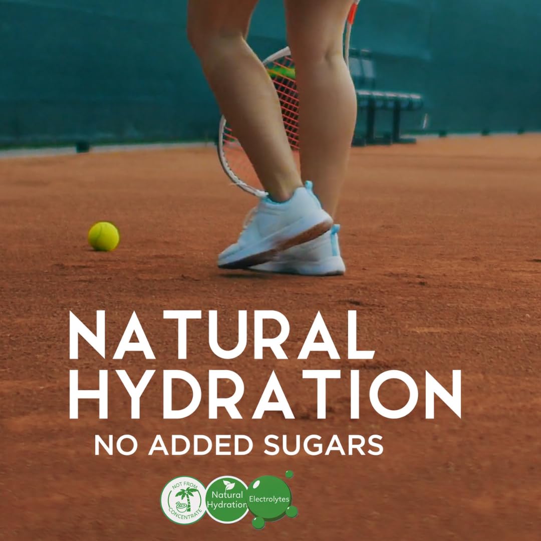 Oasis Coconut Water, 12 Pack, 100% Pure Coconut Water with Electrolytes, Natural Hydration Electrolyte Water Drink, Low Calorie, No Sugar Added, No Artificial Ingredients or Preservatives, 320 ml Cans - Image 5