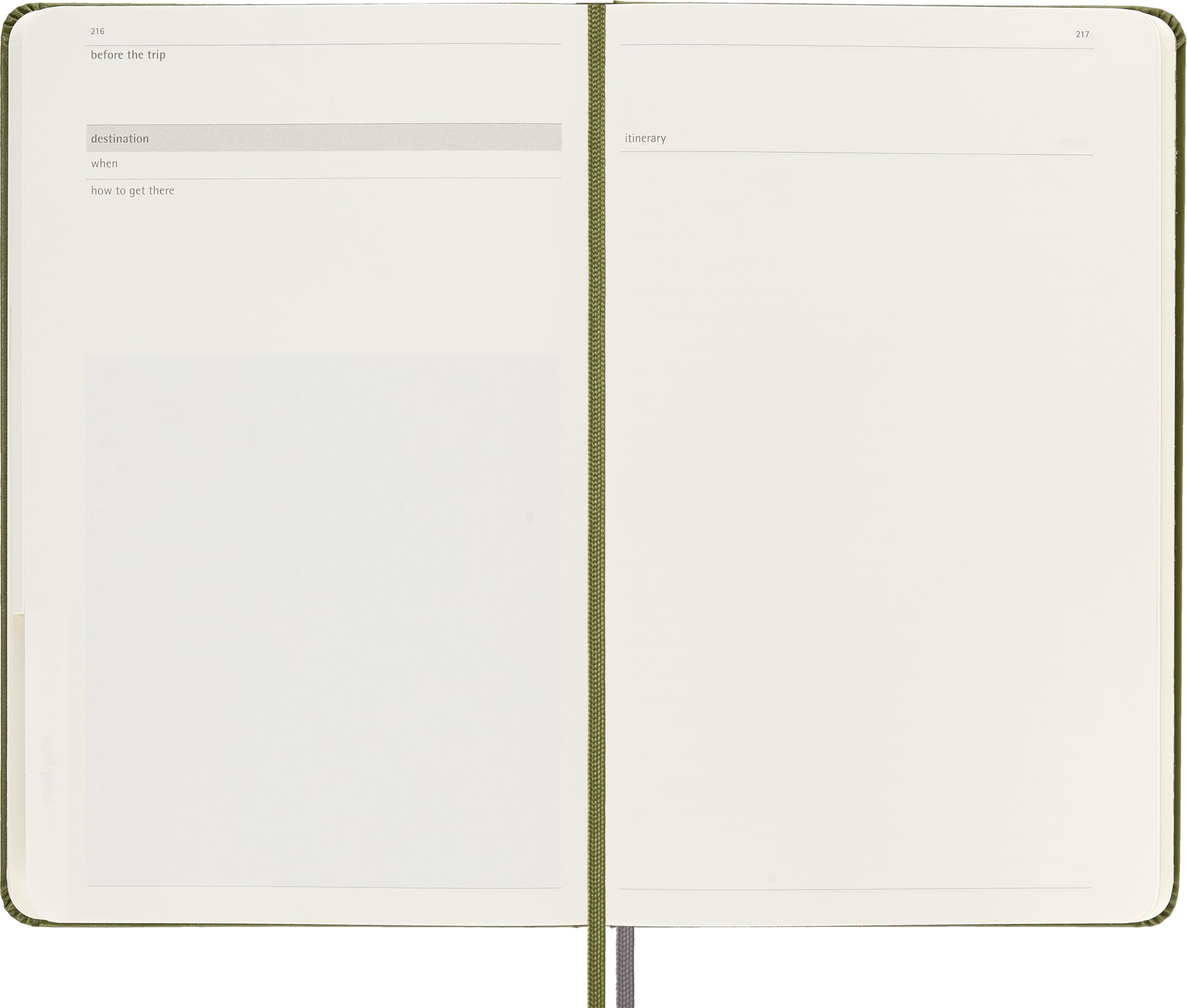 Moleskine Carnet de voyage, Carnet Thématique pour Organiser et Immortaliser vos Voyages, Couverture Rigide, Grand Format 13x21cm, 400 Pages