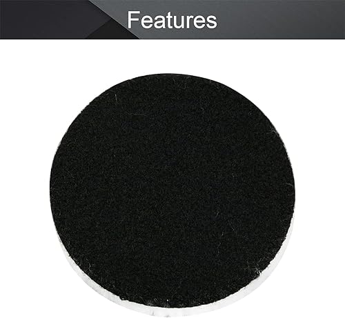 Miniatura 7 de Utoolmart Almohadilla de pulido de lana de 4 pulgadas, rueda de pulido de gancho y bucle para coche, pulidor orbital automático, 2 unidades