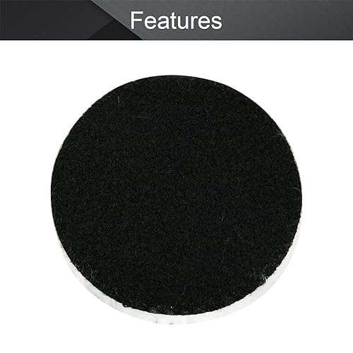 Miniatura 7 de Utoolmart Almohadilla de pulido de lana de 4 pulgadas, rueda de pulido de gancho y bucle para coche, pulidor orbital automático, 2 unidades