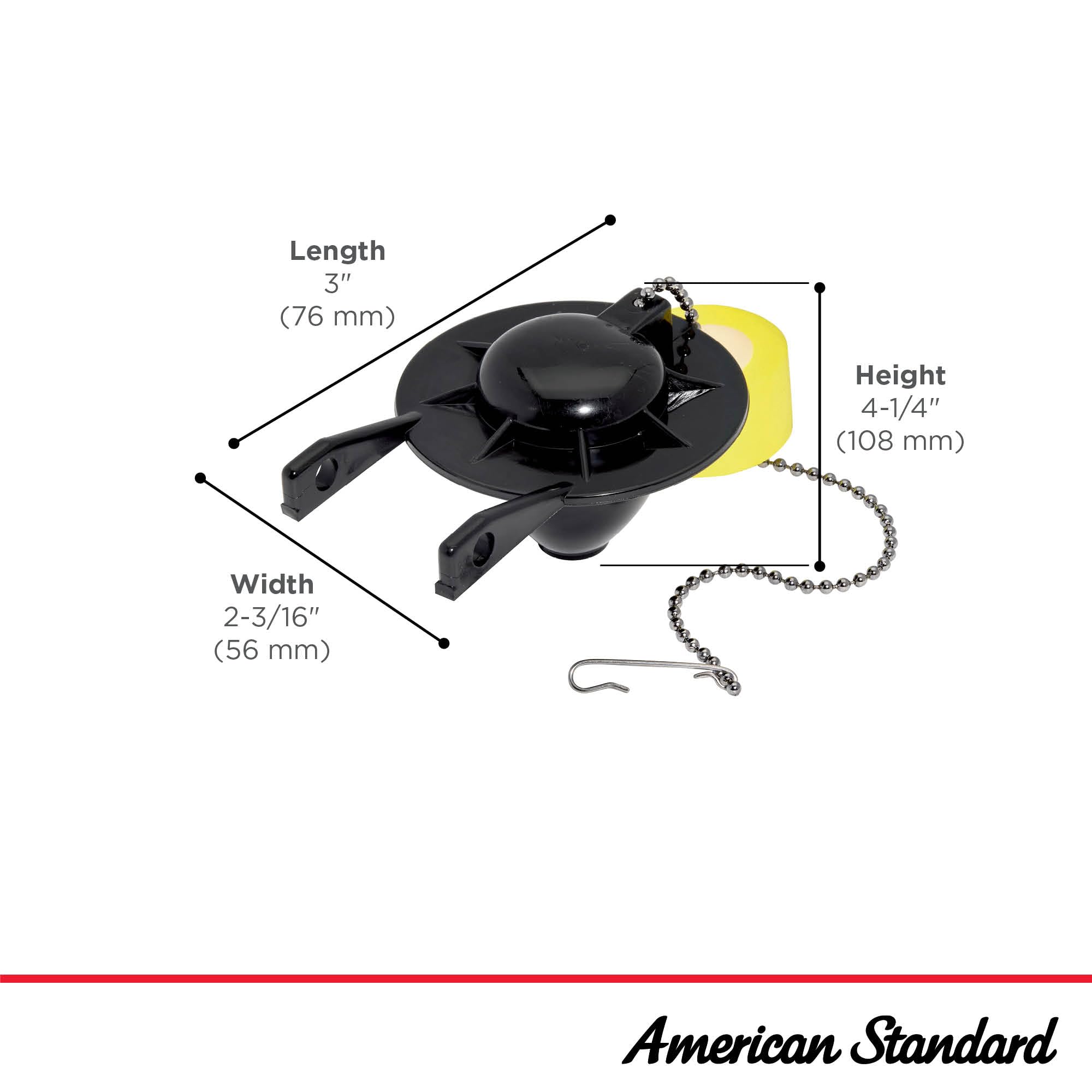 American Standard 7381129-200.0070A Universal Flapper and Chain