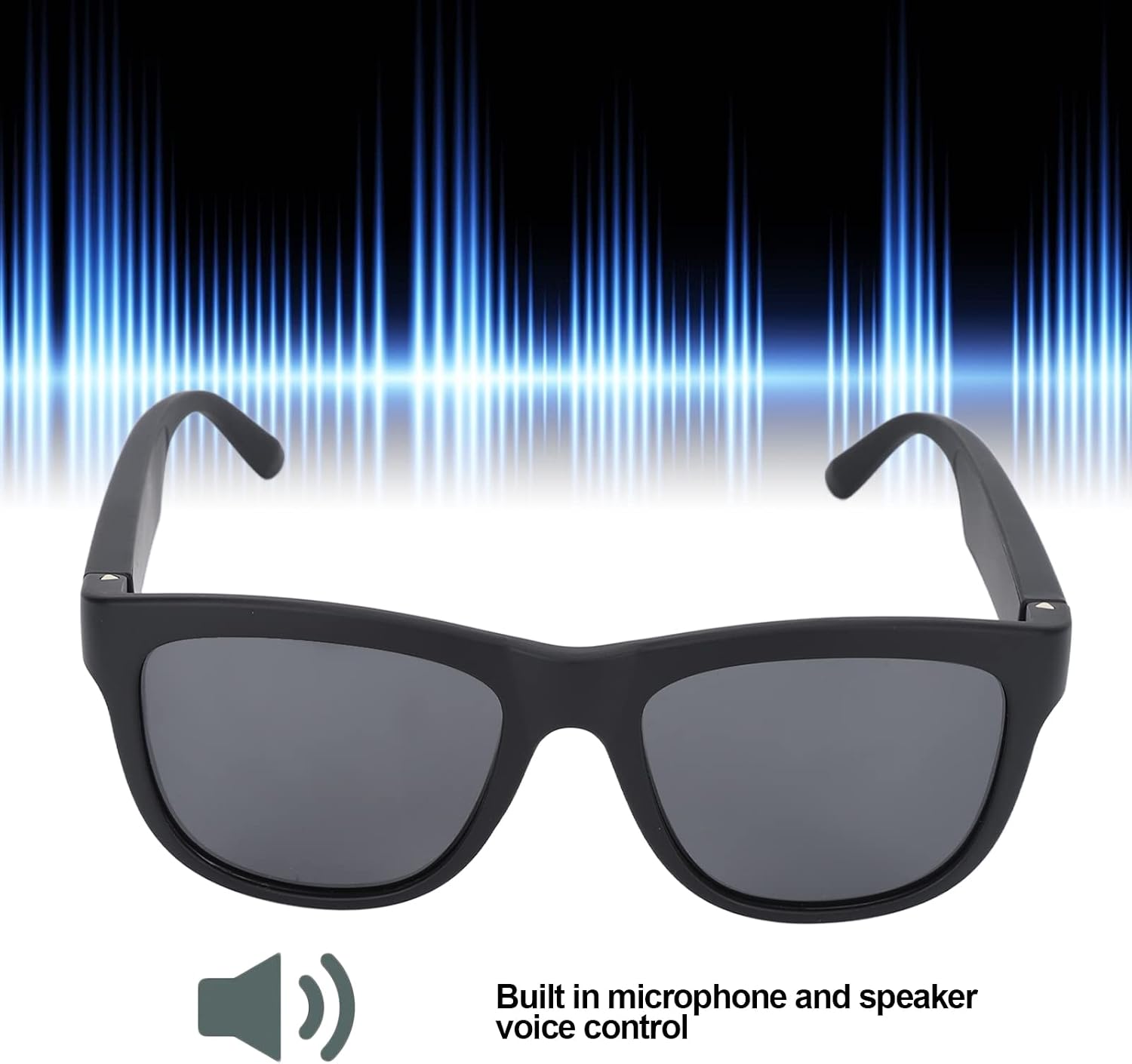 CCYLEZ Smart Glasses, Touch Voice Control, Audio Sunglasses with Microphone and Speaker, Blue Light Filter and Polarized, Open Ear Music