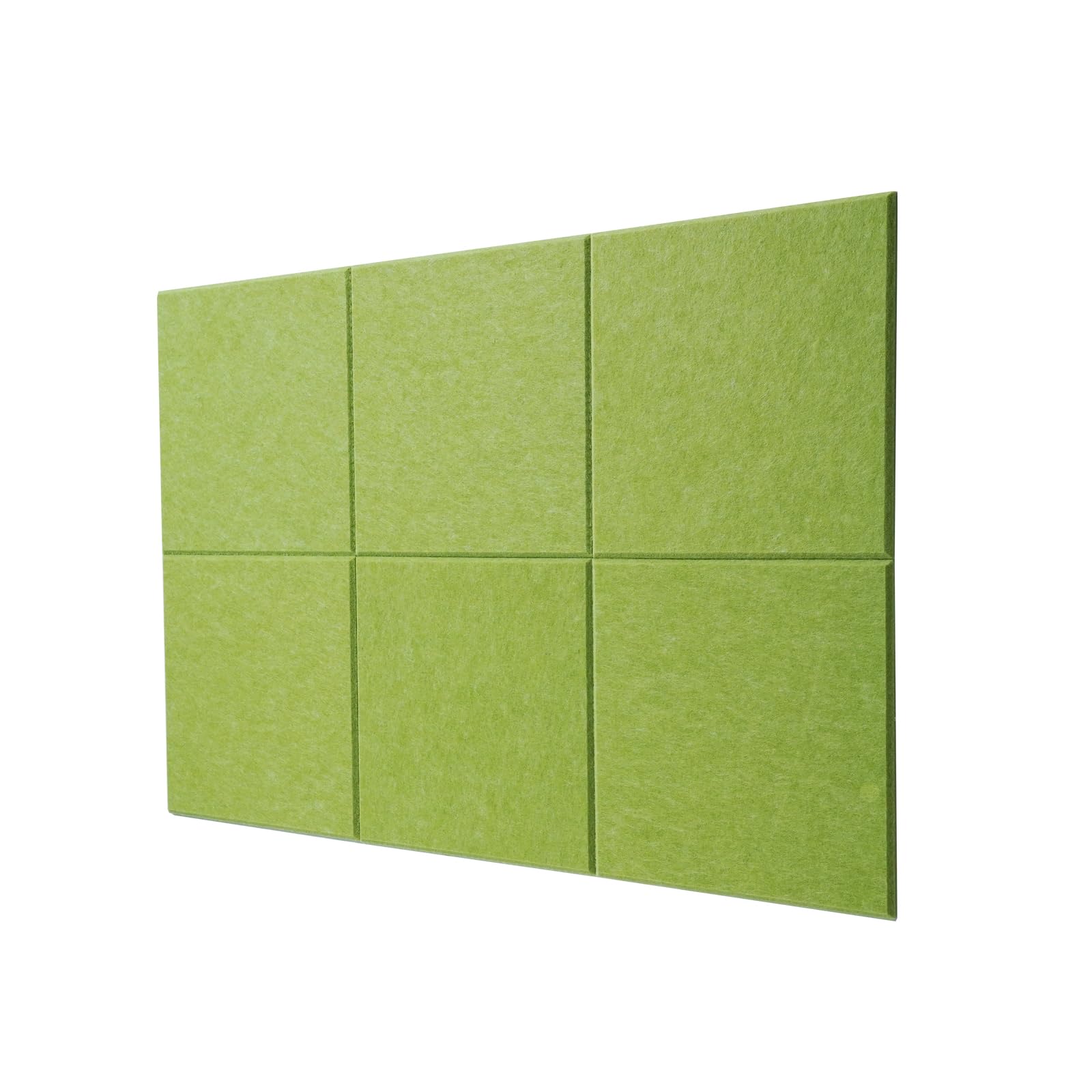 Große Korktafel-Alternative – Filz-Wandfliesen, 6 Stück Filz-Pinnwand mit Klebestreifen, 91,4 x 61 cm, Pinnwand für Büro, Schule, Zuhause (Obstgrün)