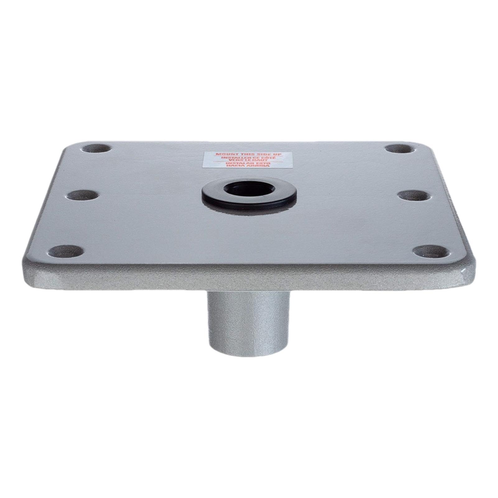 Base per sedile della barca, 17,8 x 17,8 cm, base resistente per barca, in acciaio inox, per sedili in alluminio di grado marino, robusta, facile installazione, ideale per barche da pesca,