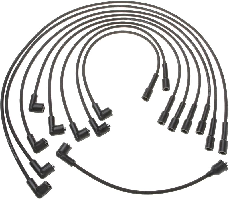 Jogo de cabos de vela ACDelco Professional 9188X preto – 1 unidade