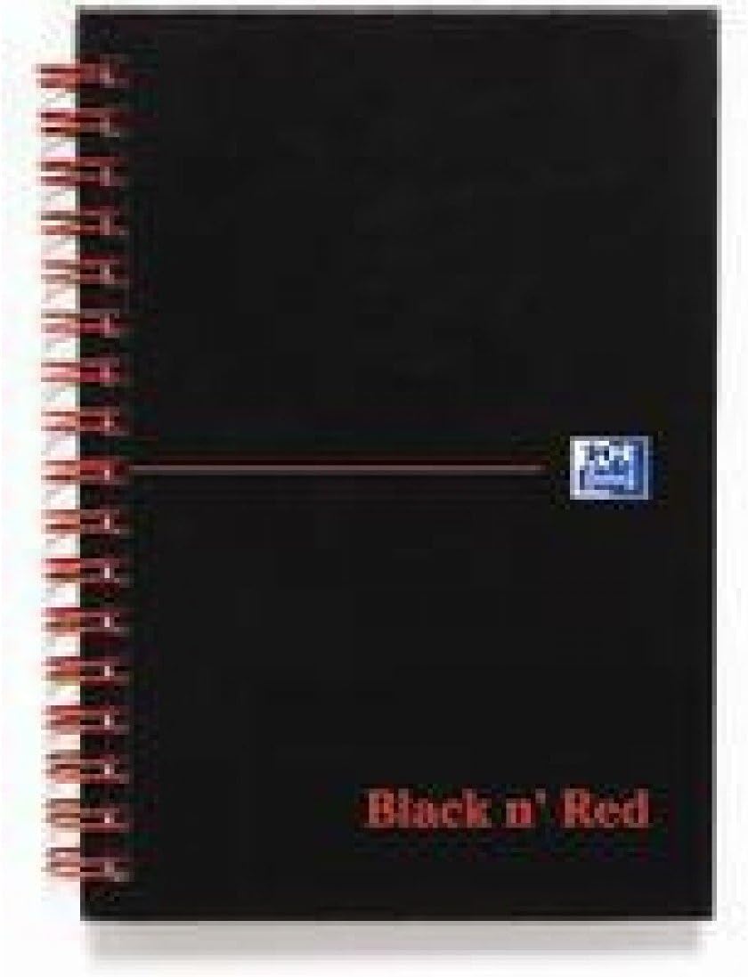 BLK N RED WIRNBK A6 140 PAGES FT PERFOR
