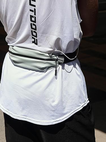 Miniatura 8 de Cinturón para correr SILM con bolsillo elástico, resistente al agua, cinturones reflectantes para correr para mujeres y hombres, bolsa esencial para
