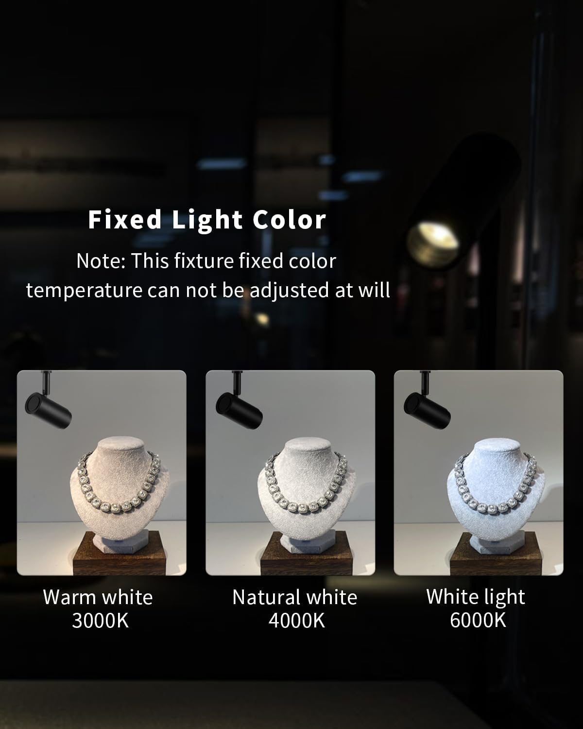 LED Spotlight, Rotatable Mini Spot Light, Art Lights, Indoor Accent Lighting for Showcase Jewelry Cabinet Porch