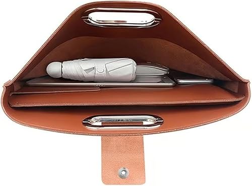 Miniatura 4 de Literalous the - Juego de 2 piezas sofisticado de cuero impermeable para laptop y bolso de mano, juego de 2 piezas para laptop