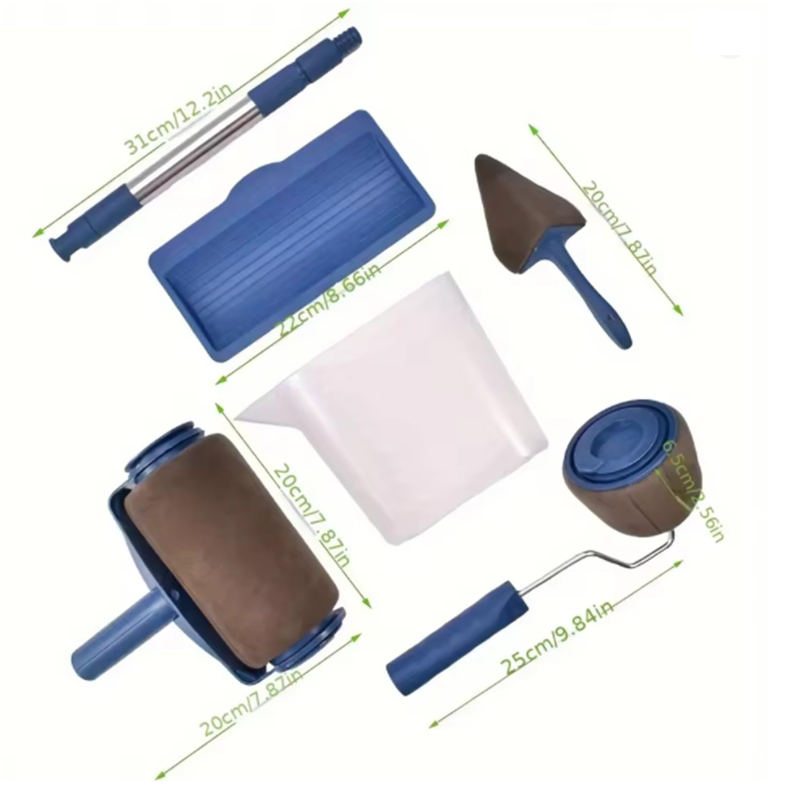 Rullo Per Pittura 1 set di strumenti for manico for pennello angolare for rullo vernice multifunzionale rotolo pittura murale fai da te for uso domestico pennelli for facili usare