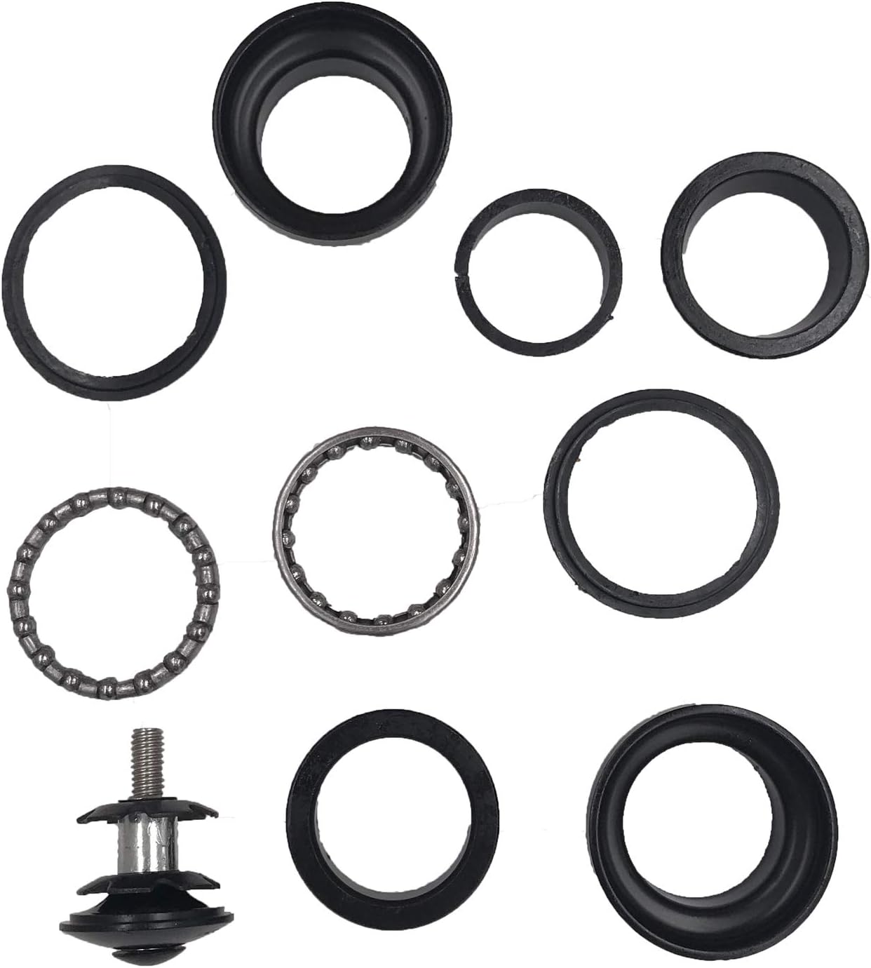 10pcs 1" Threadless Bicycle Headset Combo- Gas Motorized Bicycle (Black)