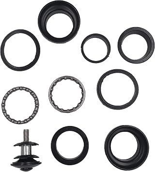 10pcs 1 Threadless Bicycle Headset Combo- Gas Motorized Bicycle (Black)