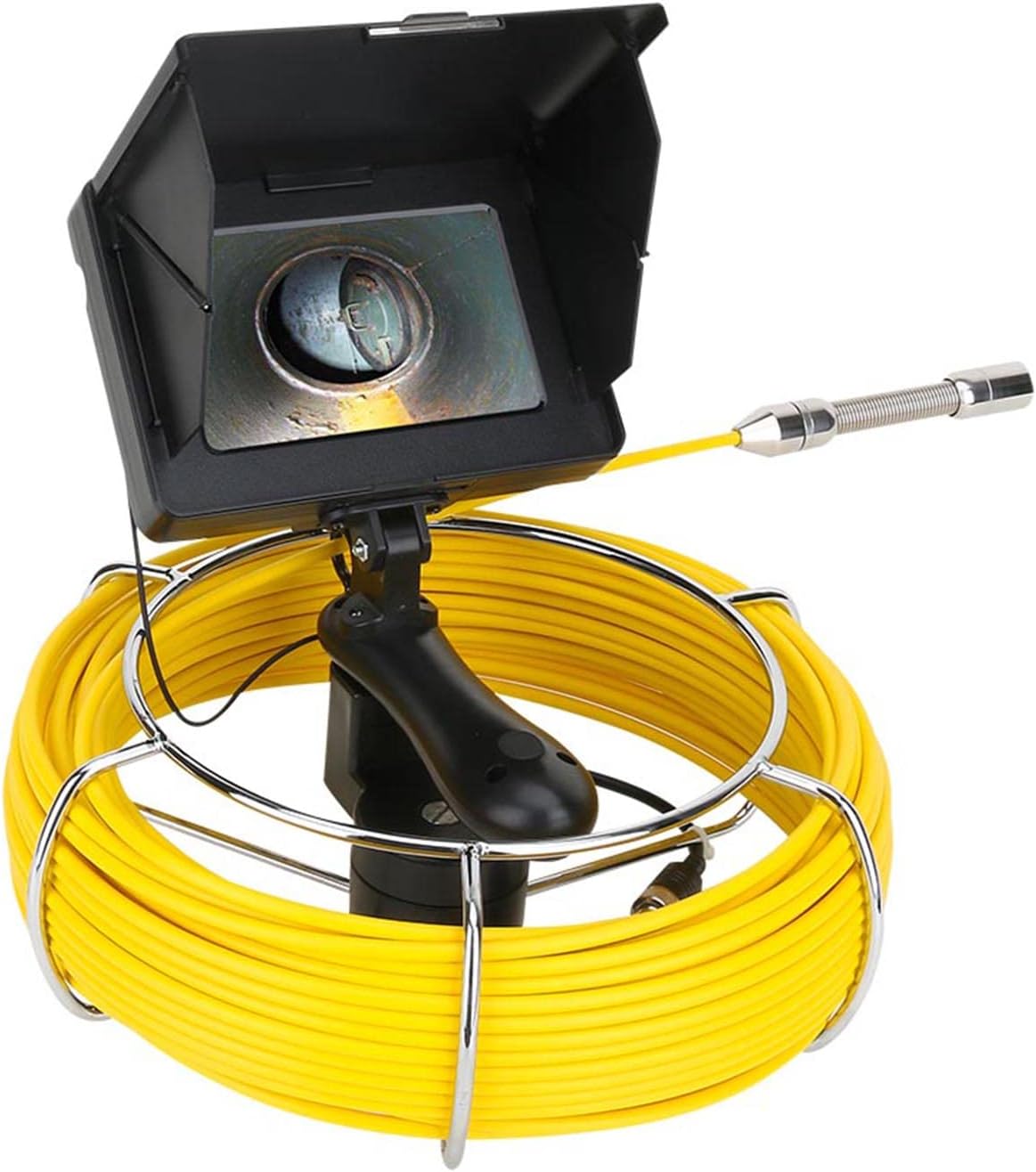 2024 Upgrade Sewer Camera,5" Drain Camera,22mm Plumbing Endoscope Camera with 8 LED Lights Handheld Industrial Pipe Sewer Inspection Video Camera,30M