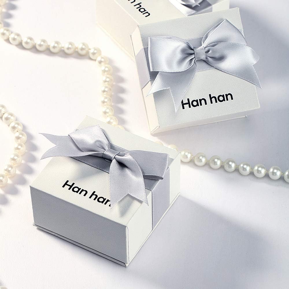 Han han 925 Sterling Silver Cross Earrings for Women and Men