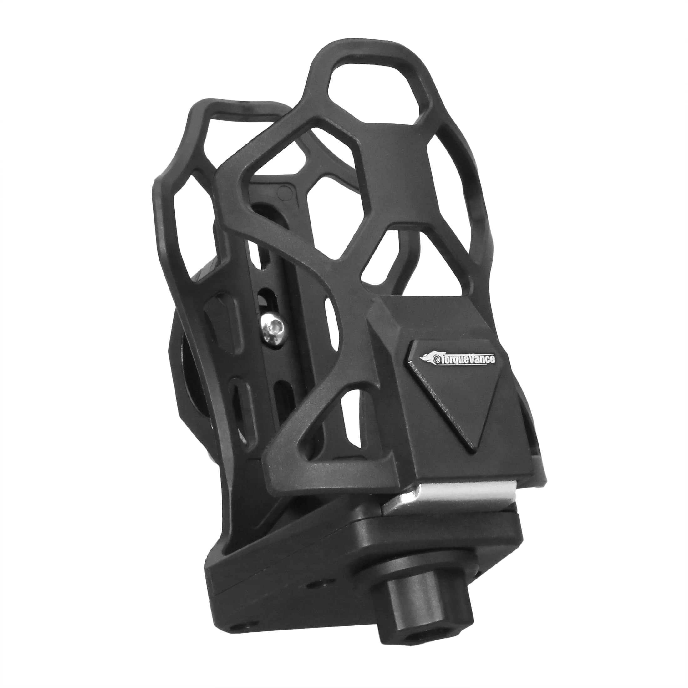 Anti-Theft Motorcycle Cup Holder - Fits Bottles 2.1" - 3.7" Diameter, Extra Large Adjustable Size Bicycle Water Bottle Holder for Motorcycle Scooter