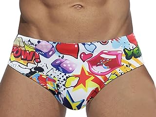 YouKD Men's Swim Pants Boxer Swim Briefs Quick Dry Beach Shorts Surfing Swimwear Swimming Trunks Underwear Swimsuit