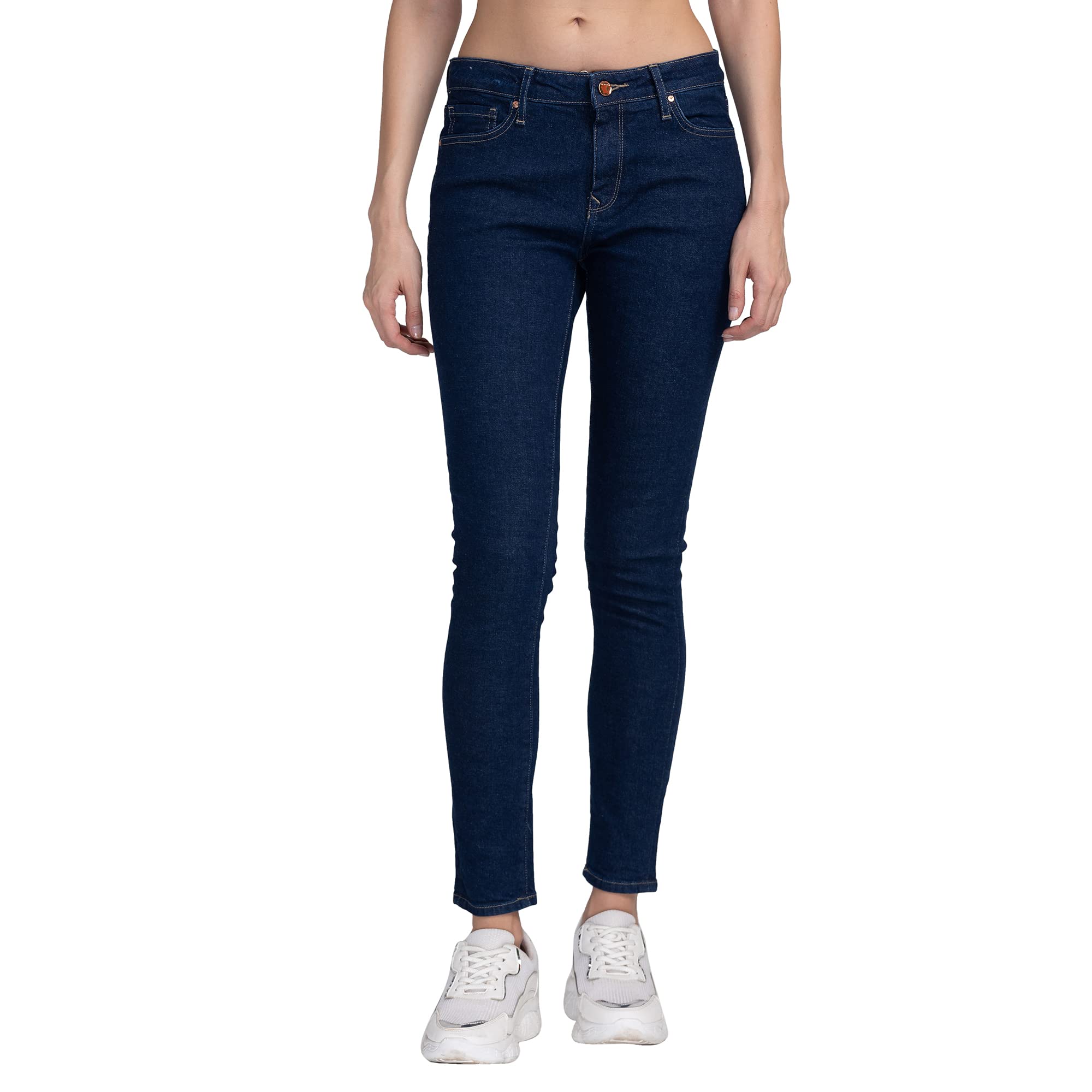 Spykar Women's High Rise Skinny Jeans in neutral