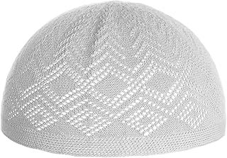 HIUHIU Neue Männer Muslim Prayer Hats Cotton Knitting Hüte, Kappe Muslim islamisches Gebet Hut, Kopfbedeckung Fest Casual ...