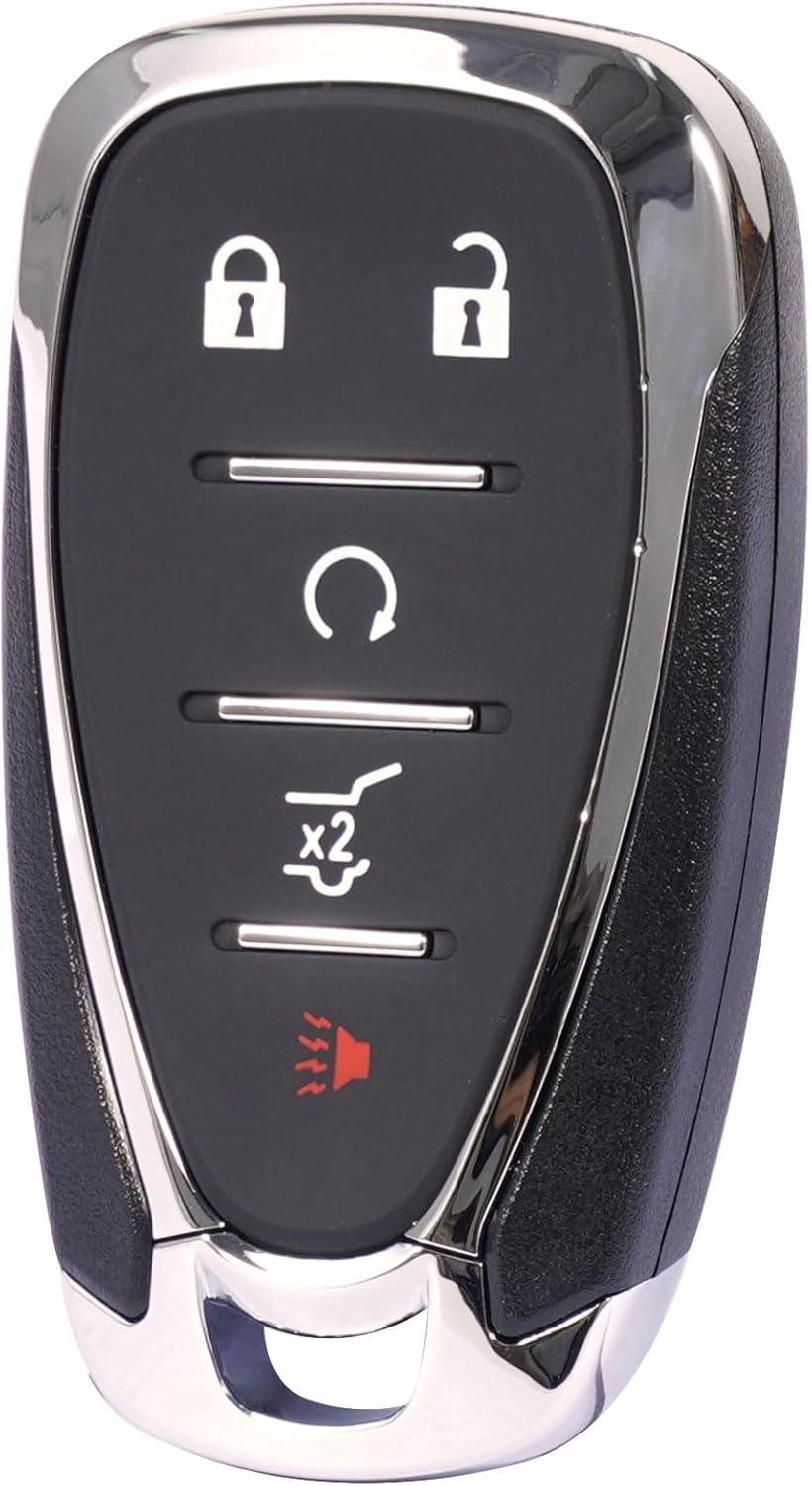 TOP-VIGOR Keyless Entry Remote Key Fob Replacement 433Mhz Compatible with SUV Chevrolet Camaro Cruze Malibu Traverse Blazer 2016 2017 2018 2019 2020 2021, ID46 Chip 5 Button for HYQ4EA 13529662